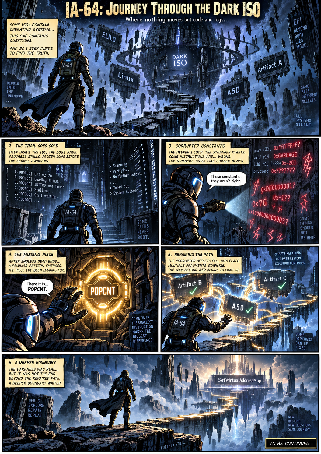 IA-64: Journey Through the Dark ISO comic page 1