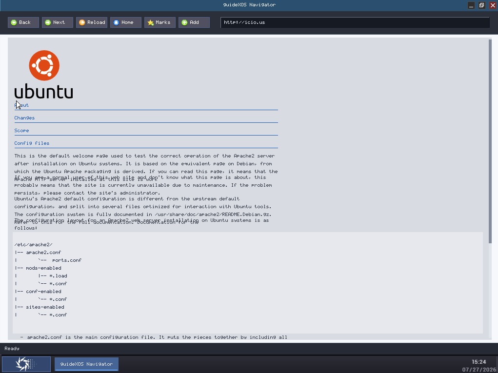 guideXOS Server Navigator